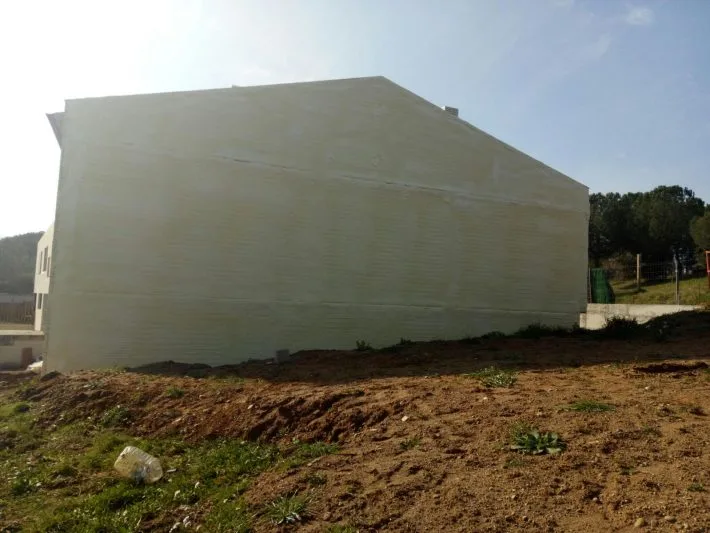 Aislamiento térmico en una pared medianera