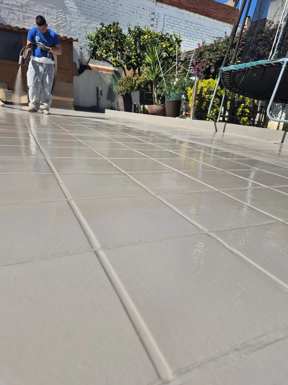 Impermeabilización con poliurea sobre una terraza de Barcelona — foto 2