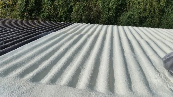 Recubrimiento térmico impermeable de una cubierta de fibro cemento — foto 4
