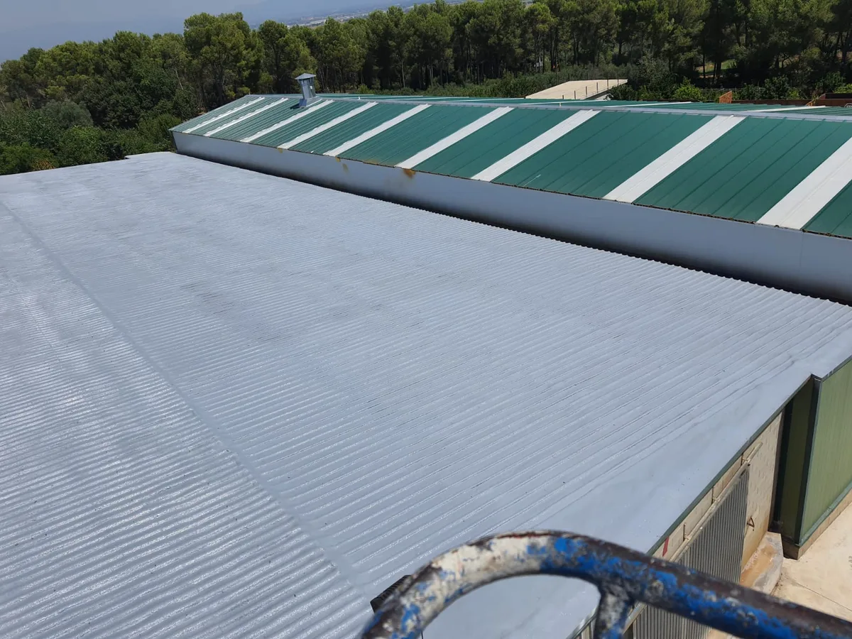 Recubrimiento térmico impermeable de una cubierta galvanizada y fibrocemento — foto 2