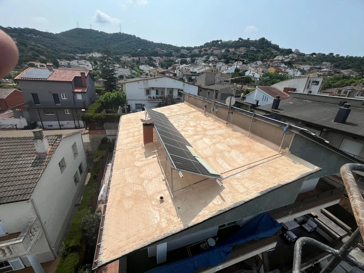 Rehabilitación térmica impermeable de un tejado — foto 1
