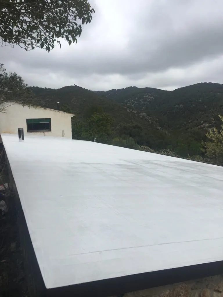 Trabajos con membrana de poliuretano armada — foto 2